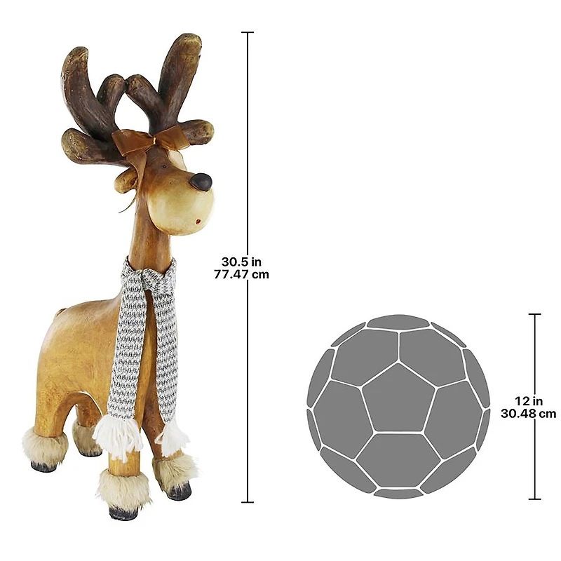 2ft. Santa's Second Team Holiday Reindeer Statue: Ambrose