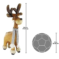 2ft. Santa's Second Team Holiday Reindeer Statue: Ambrose