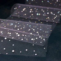 6" x 8yd. Pink Holographic Sequins Tulle by Celebrate It™