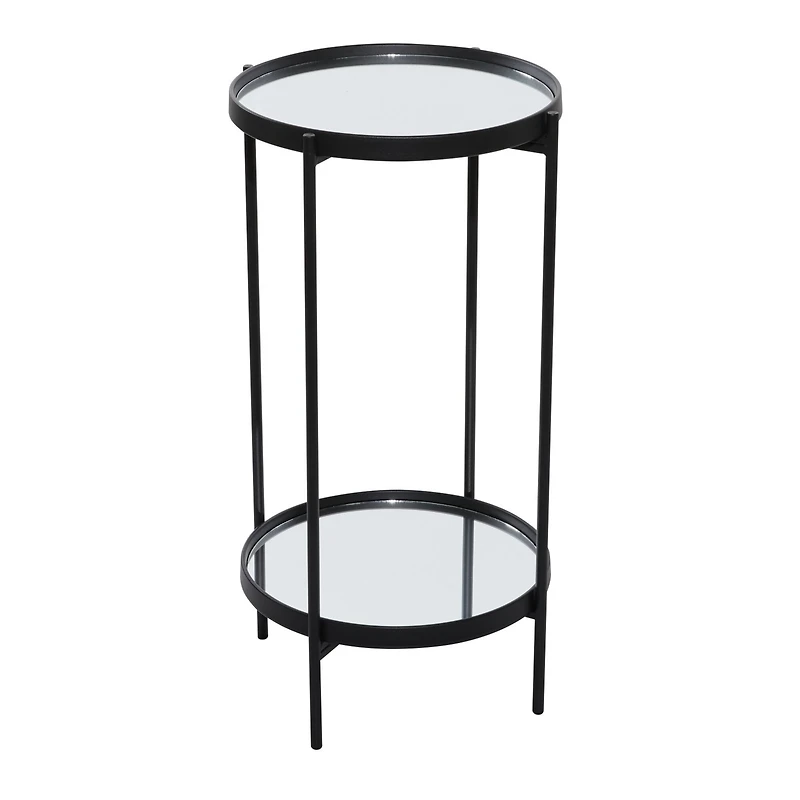 15" Black Contemporary Accent Table