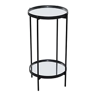 15" Black Contemporary Accent Table