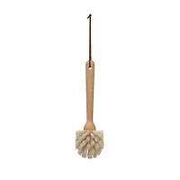 Hello Honey® Beech Wood Dish Brush with Leather Strap