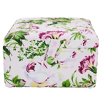 Pink Floral Square Sewing Basket by Loops & Threads®