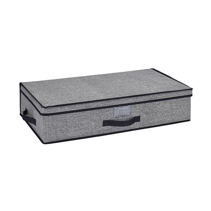 Simplify 28" Under the Bed Black Storage Box