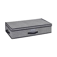Simplify 28" Under the Bed Black Storage Box