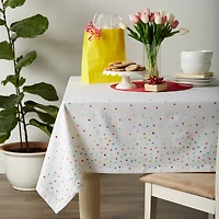 Confetti Toss Print Printed Tablecloth 60" x  84"