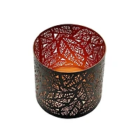 4" Black Leaf Metal Candle Holder by Ashland®