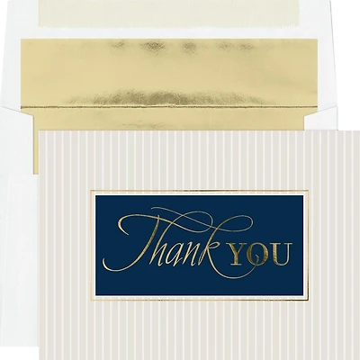 JAM Paper Stripes Thank You Cards, 25ct.