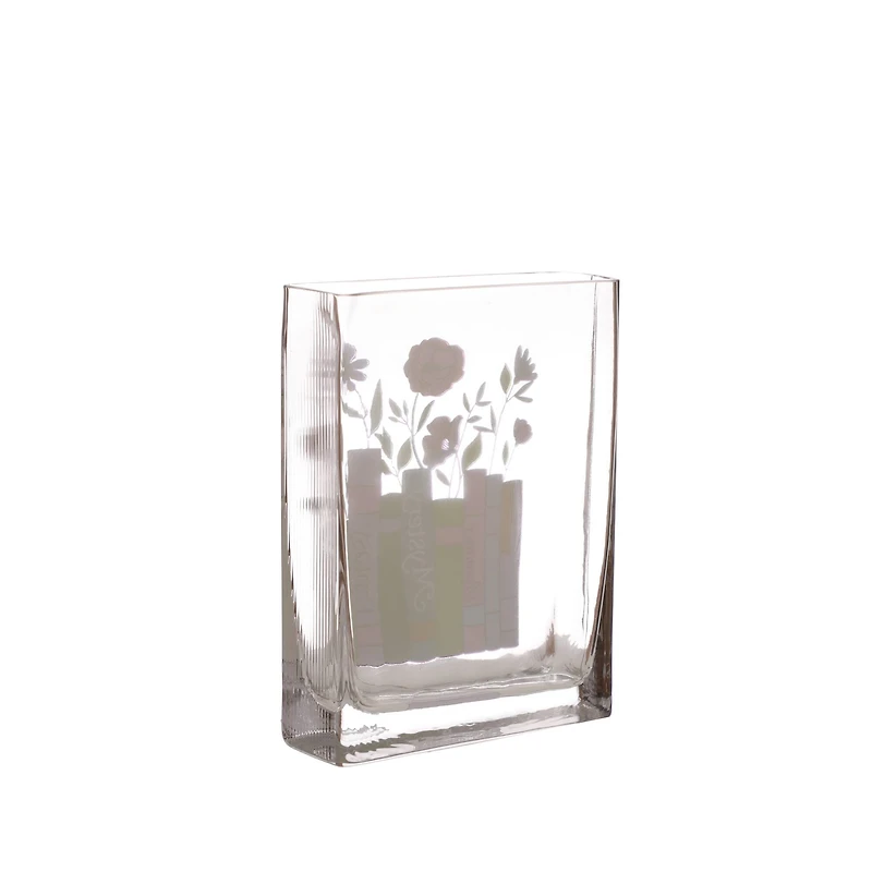 8.25" Book Garden Glass Tabletop Vase by Ashland®