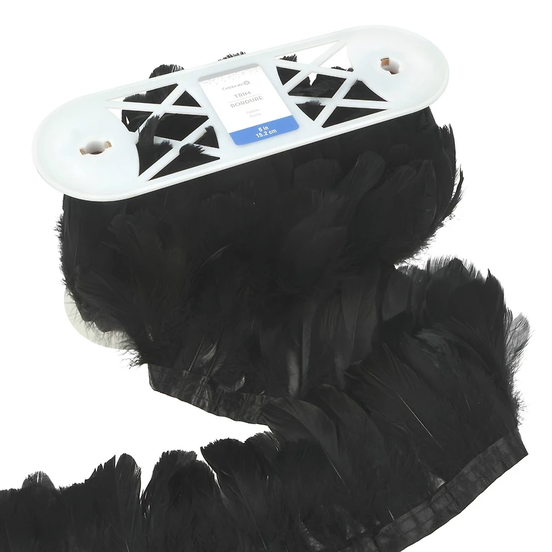 6" Natural Feather Trim by Celebrate It