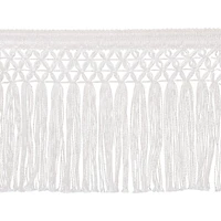 Simplicity® 6" x 10yd. White Chainette Trellis Fringe