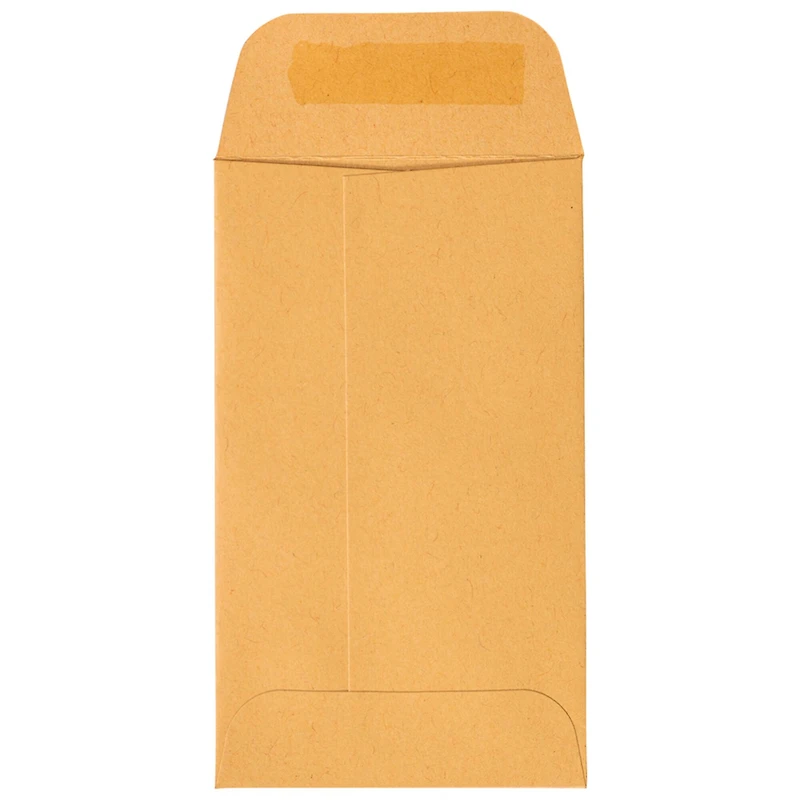 JAM Paper Brown Kraft Manila #4 Coin Business Commercial Envelopes with Peel & Seal Closure