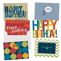 JAM Paper Birthday Wishes Blank Variety Card Set