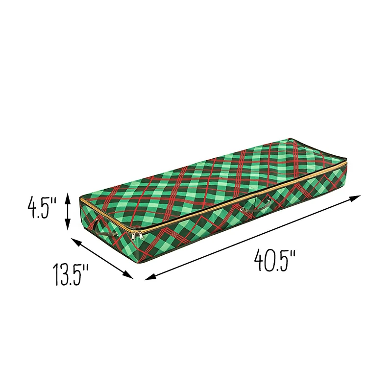 Honey Can Do Plaid Gift Wrap Organizer