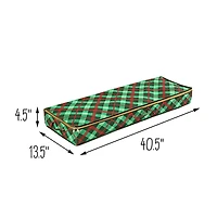 Honey Can Do Plaid Gift Wrap Organizer