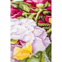 Luca-S Bouquet with Peonies Counted Cross Stitch Kit