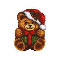 Orchidea Latch Hook Cushion Kit Christmas Teddy