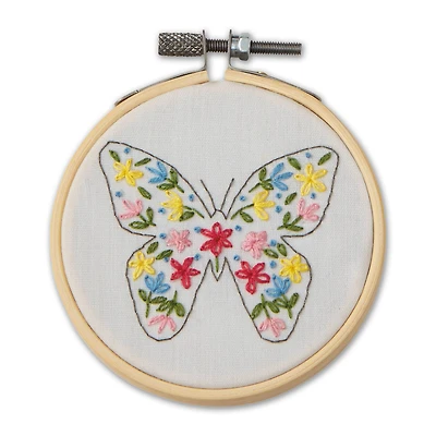 Butterfly Embroidery Kit by Loops & Threads®