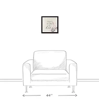 There's No Place Like Home Canvas in Black Frame