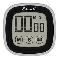 Escali Black Touch Screen Digital Timer