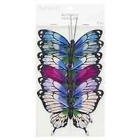 8 Packs: 6 ct. (48 total) 4.5" Blue & Purple Feather Butterflies by Ashland®