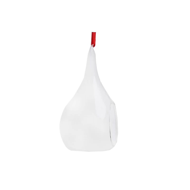 5.5" Clear Open DIY Glass Flat Drop Ornament by Ashland®