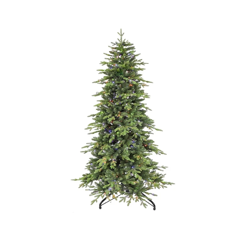 9ft. Pre-Lit Real Touch™️Breckenridge Pine IPT Artificial Christmas Tree, Dual Color LED Lights
