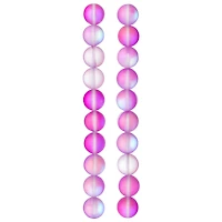 Matte Purple Opal Glass Round Beads, 10mm by Bead Landing™