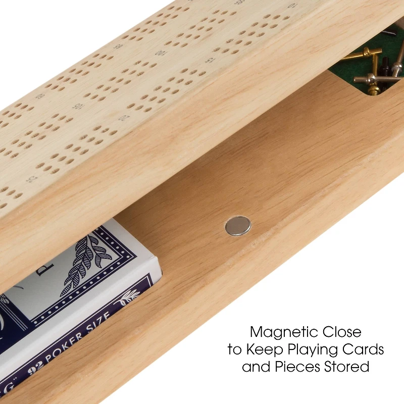 Toy Time Wood Cribbage Board Game Set