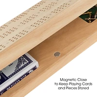 Toy Time Wood Cribbage Board Game Set