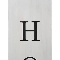 Glitzhome® 30" Double Sided Whitewashed Wooden Porch Vase