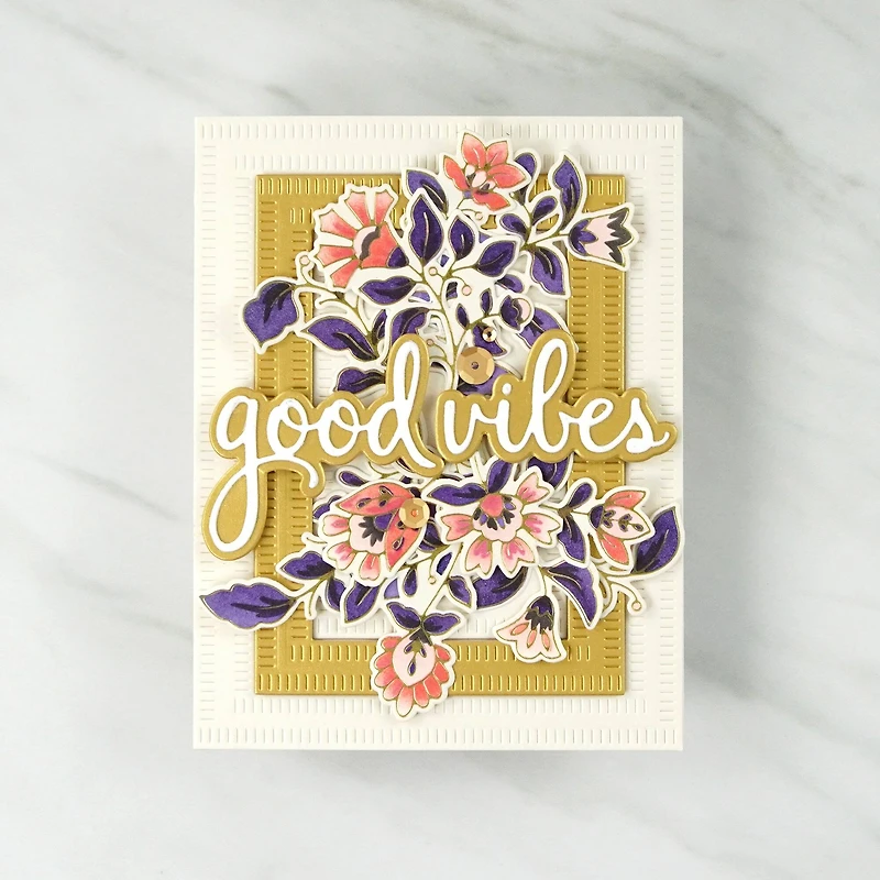 Pinkfresh Studio Essentials Blanket Stitch Rectangle Die Set