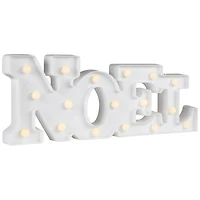 17" White Noel LED Christmas Marquee Wall Sign