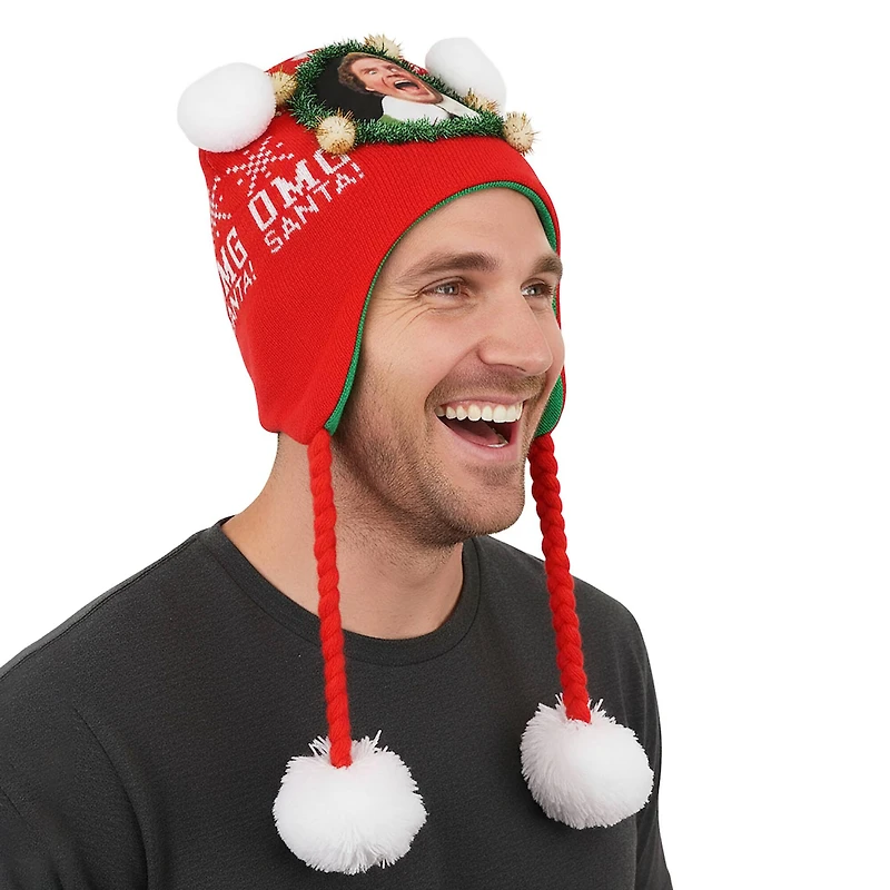 Elf™ Buddy the Elf Portrait Red Laplander Hat