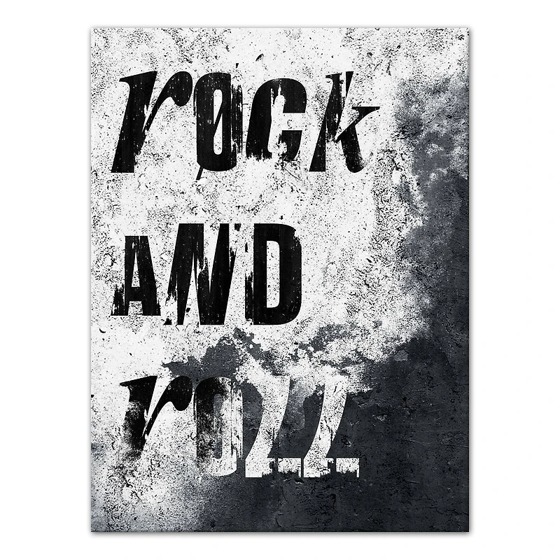 Rock And Roll Vibes 12" x 16" Canvas Wall Art