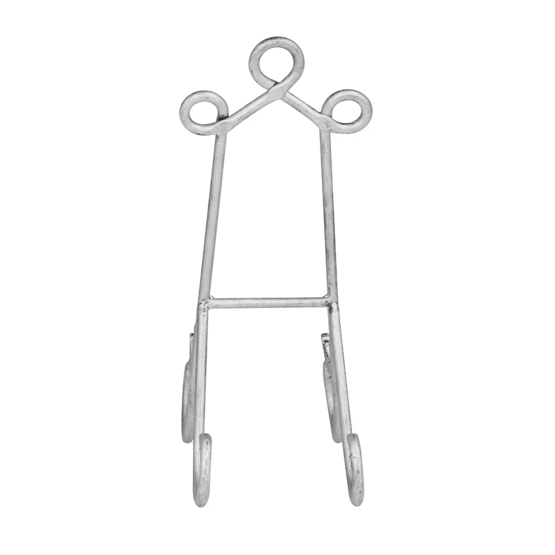 14" Gray Metal Traditional Easel