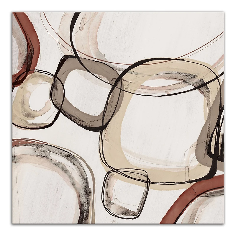 Traditional Urban Abstract 20" x 20" Canvas Wall Art