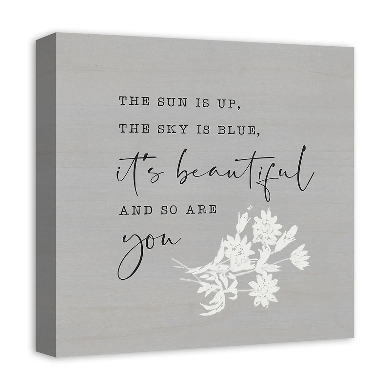 The Sun Is Up 16" x 16" Canvas Wall Art