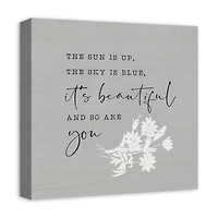 The Sun Is Up 16" x 16" Canvas Wall Art