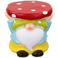 12.25" Gnome Mushroom Outdoor Garden Plant Stand