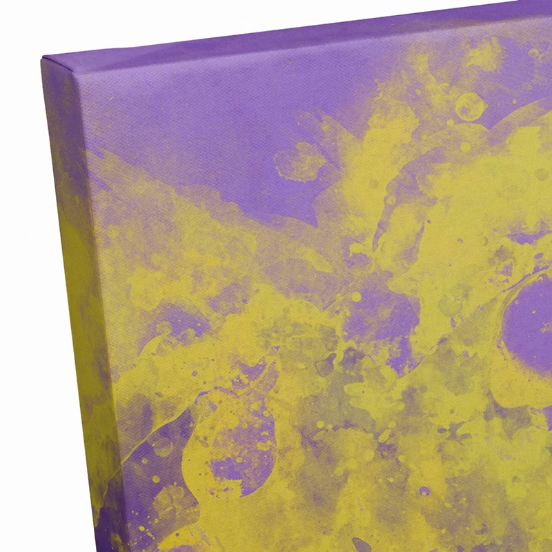 Purple & Gold Mask Canvas Wall Art