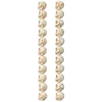 12 Packs: 22 ct. (264 total) White Reconstituted Stone Skull Beads, 15mm by Bead Landing™