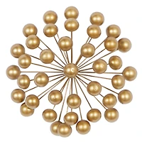 CosmoLiving by Cosmopolitan 12" Gold Metal Modern Orb Sculpture
