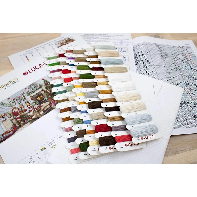 Luca-s Santa interior Counted Cross-Stitch Kit