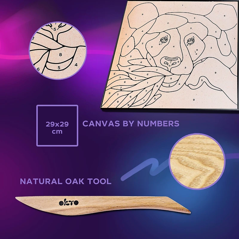 OKTO Panda Clay by Numbers Kit