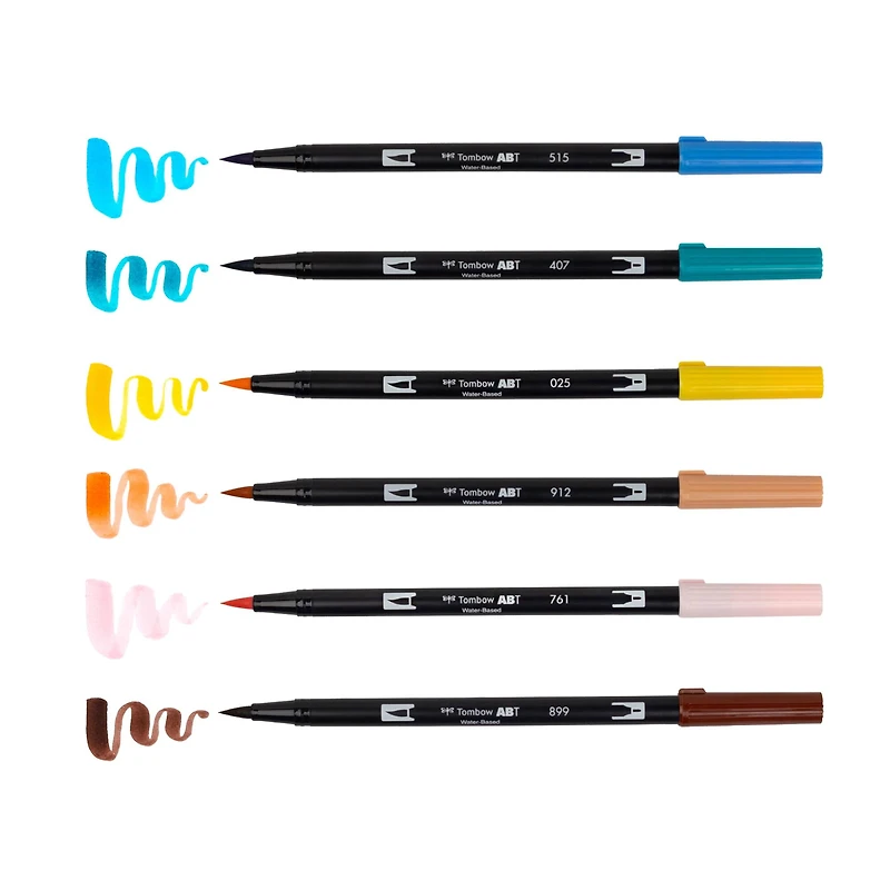 Tombow Bird Manga Illustration Dual Brush Pen Art Set