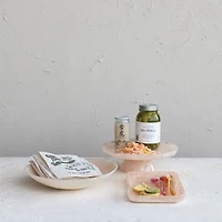 Hello Honey® 11" Blush Pink Matte Marbled Food Pedestal