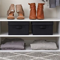 Household Essentials Fabric Storage Bin with Lid