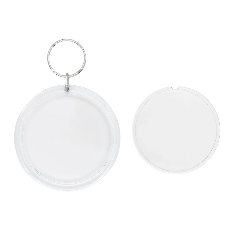 Round Clear Plastic Keychains, 16ct. by Creatology™