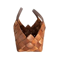 Hello Honey® Brown Woven Seagrass Baskets with Leather Handles Set
